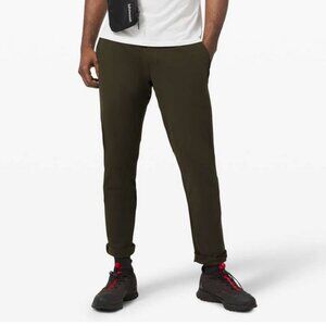 Lululemon Commission Pant Classic Warpstreme Dark Olive (Size 36 x 34) *Hemmed*